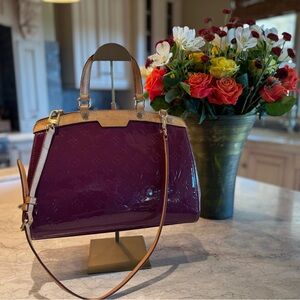 Louis Vuitton Brea 2 Way Bag in Amethyst COA Included